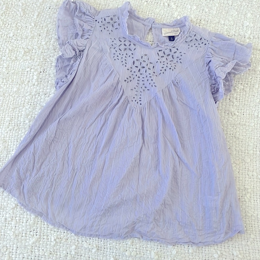 Lavender colored babydoll top